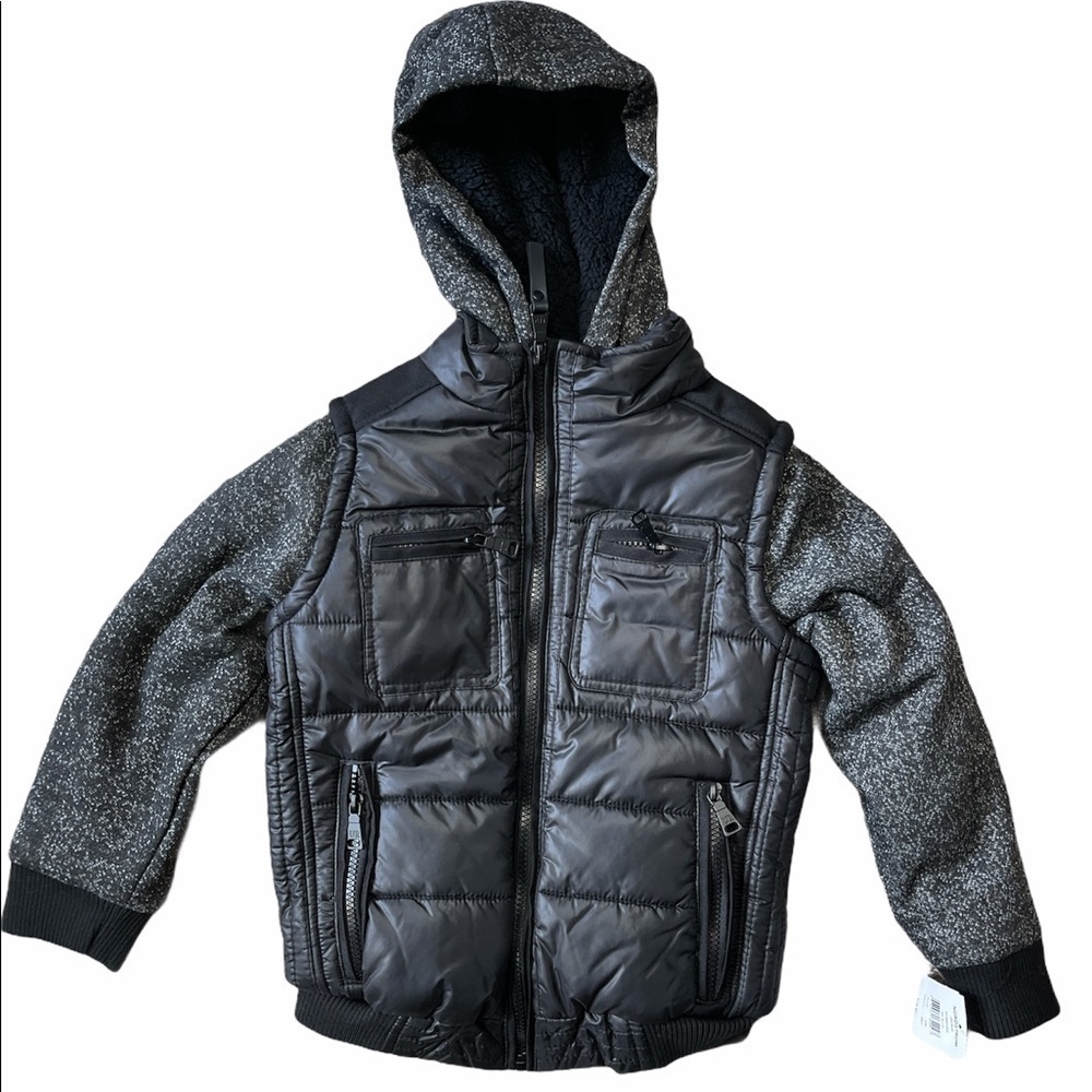 URBAN REPUBLIC BOYS’ SPACE DYE MATTE CIREE JACKET - NWT!